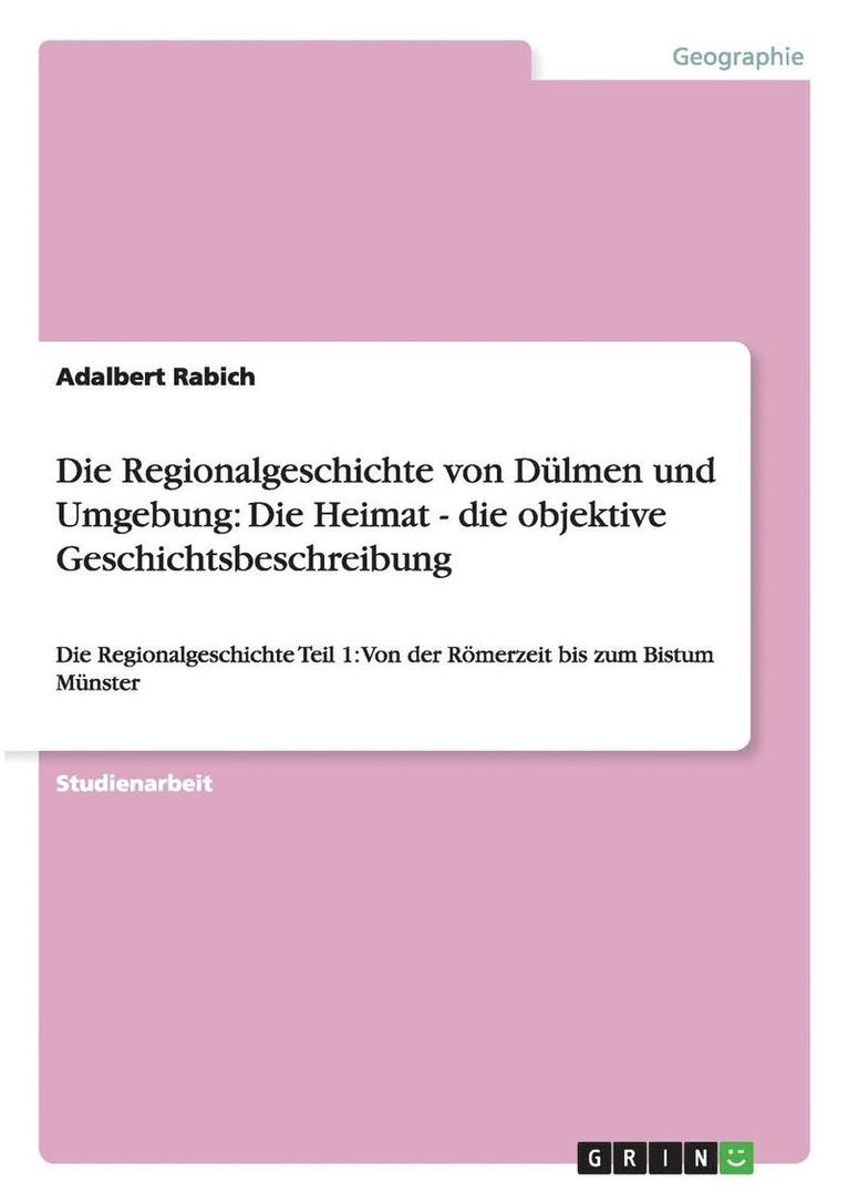 Regionalgeschichte von Dülmen und Umgebung