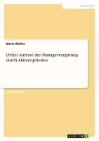 Mario Müller - (Fehl-) Anreize der Managervergütung durch Aktienoptionen, Häftad