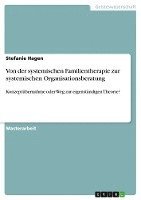 Von Der Systemischen Familientherapie Zur Systemischen Organisationsberatung 1