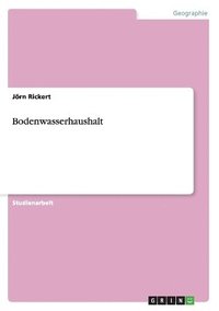 bokomslag Bodenwasserhaushalt