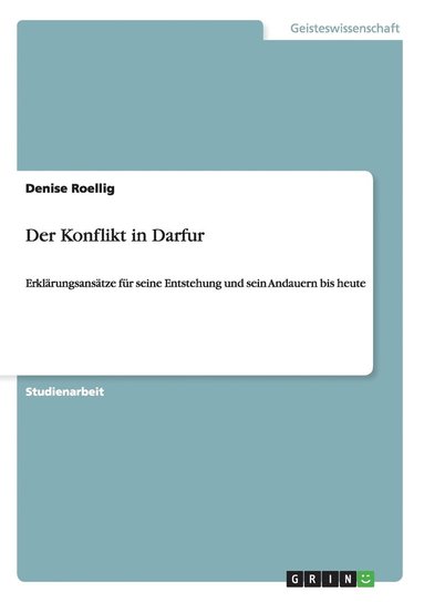 bokomslag Konflikt in Darfur