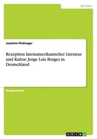 bokomslag Rezeption Lateinamerikanischer Literatur Und Kultur