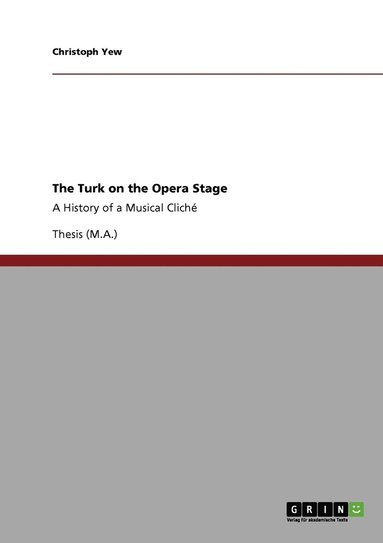 bokomslag Turk on the Opera Stage