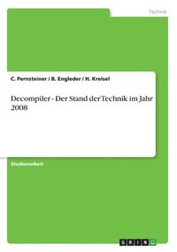 bokomslag Decompiler - Der Stand Der Technik Im Jahr 2008