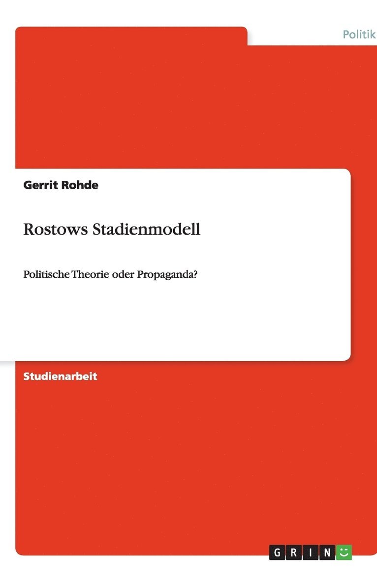 Rostows Stadienmodell 1