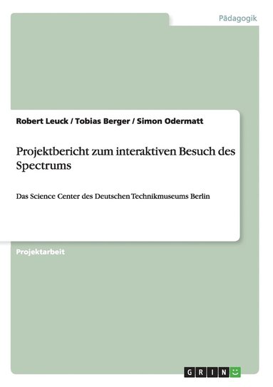 bokomslag Projektbericht zum interaktiven Besuch des Spectrums