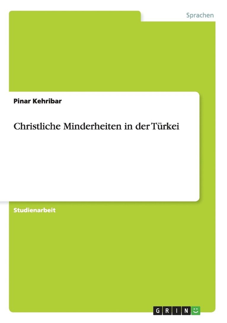 Christliche Minderheiten in der Trkei 1