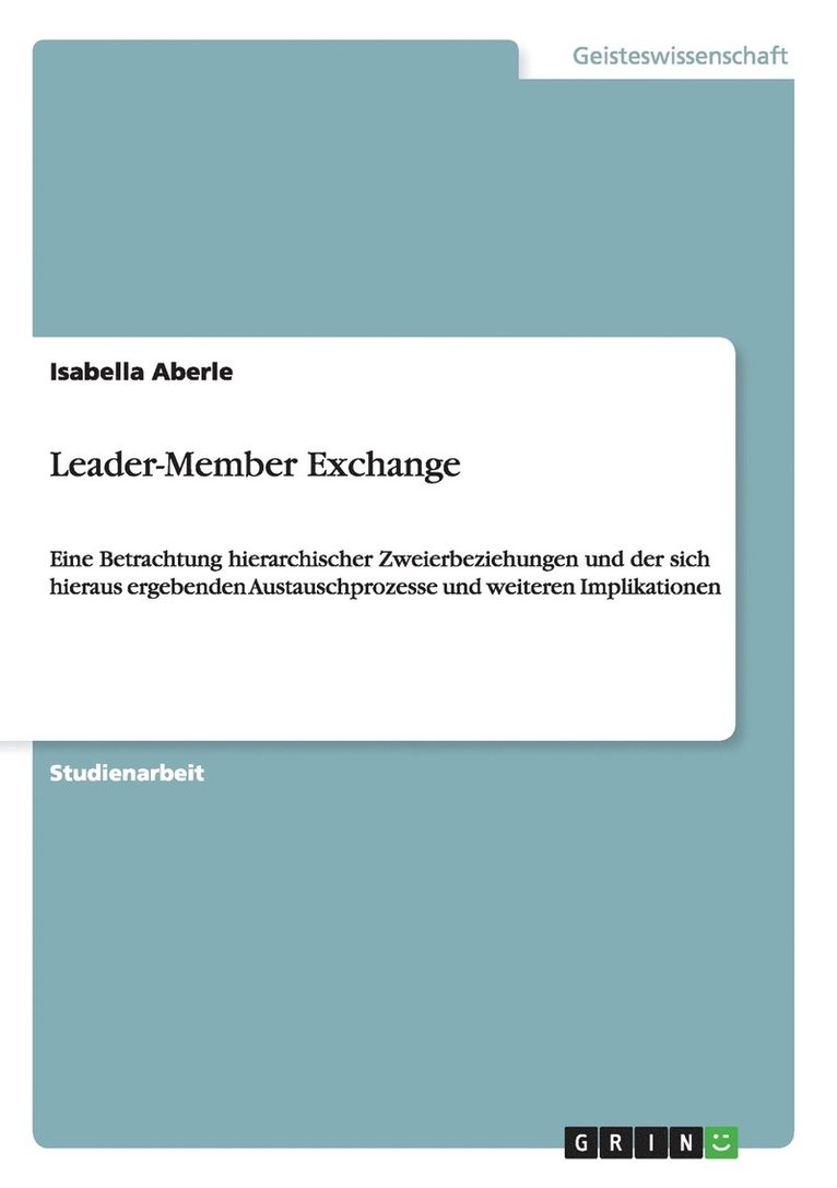 Leader-Member Exchange 1