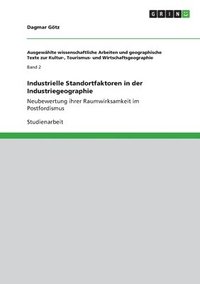 bokomslag Industrielle Standortfaktoren in der Industriegeographie