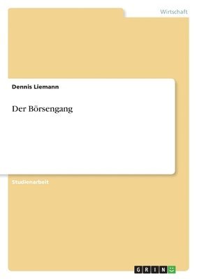 bokomslag Der Boersengang