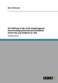 bokomslag Die Haftung in der nicht eingetragenen Kommanditgesellschaft (einschlielich Schein-KG und GmbH & Co. KG)