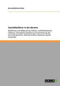 bokomslag Geschftsfhrer in der Ukraine