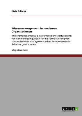 bokomslag Wissensmanagement in modernen Organisationen