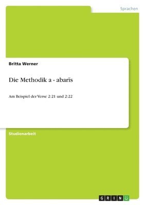 Die Methodik a&#7789;-&#7788;abar&#299;s 1