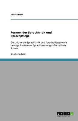 Formen der Sprachkritik und Sprachpflege 1