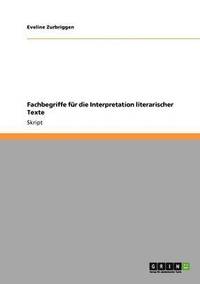 bokomslag Fachbegriffe fr die Interpretation literarischer Texte