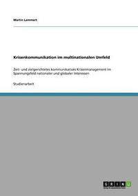 bokomslag Krisenkommunikation im multinationalen Umfeld