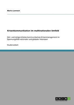 bokomslag Krisenkommunikation im multinationalen Umfeld