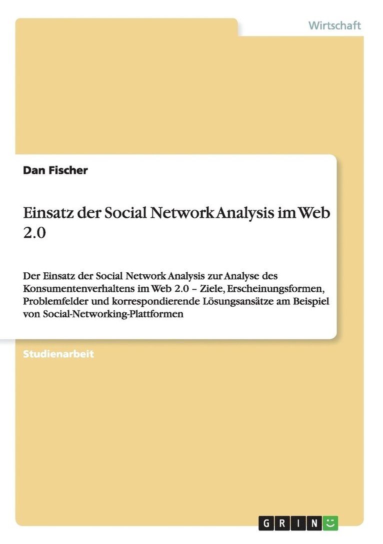 Einsatz Der Social Network Analysis Im W 1