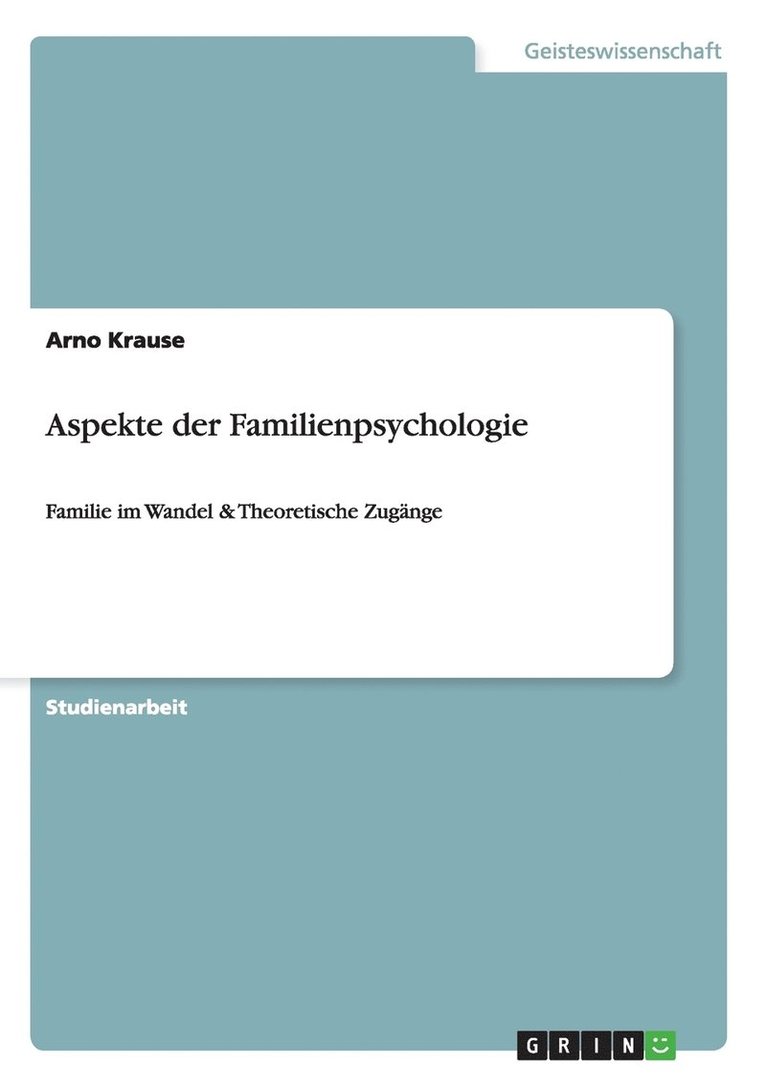Aspekte der Familienpsychologie 1