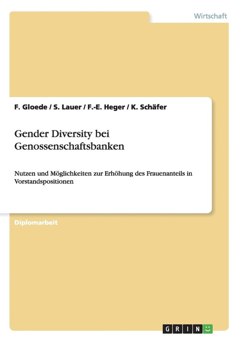 Gender Diversity bei Genossenschaftsbanken 1
