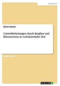 bokomslag Umweltbelastungen Durch Bergbau Und H Ttenwesen in Vorindustrieller Zeit