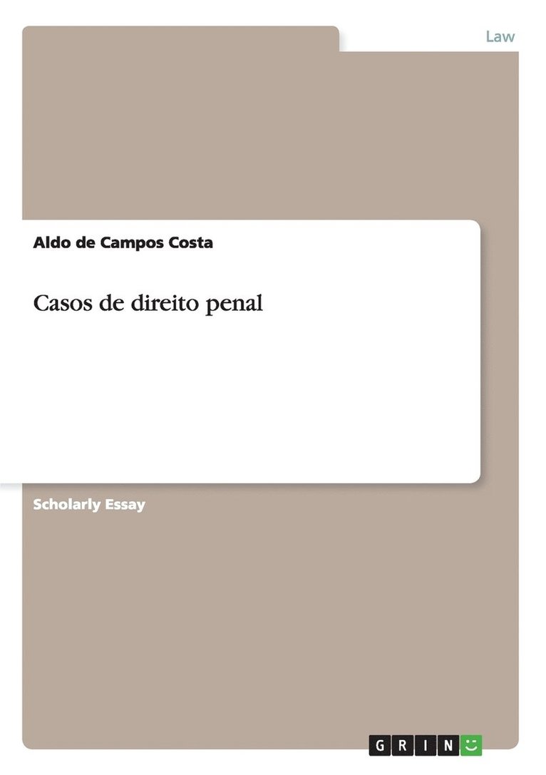 Casos de direito penal 1