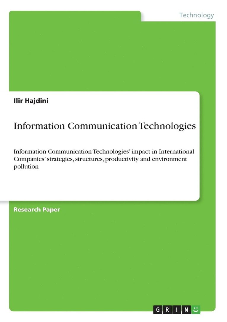 Information Communication Technologies 1