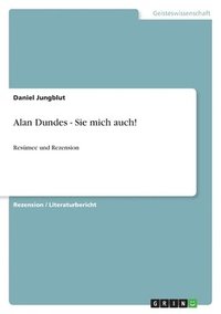 bokomslag Alan Dundes - Sie Mich Auch!