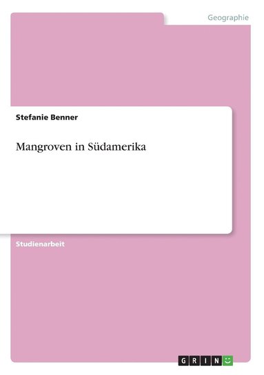 bokomslag Mangroven in Sdamerika