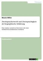 Zweitspracherwerb Und Zweisprachigkeit ALS Biographische Erfahrung 1