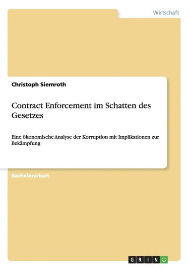 bokomslag Contract Enforcement im Schatten des Gesetzes