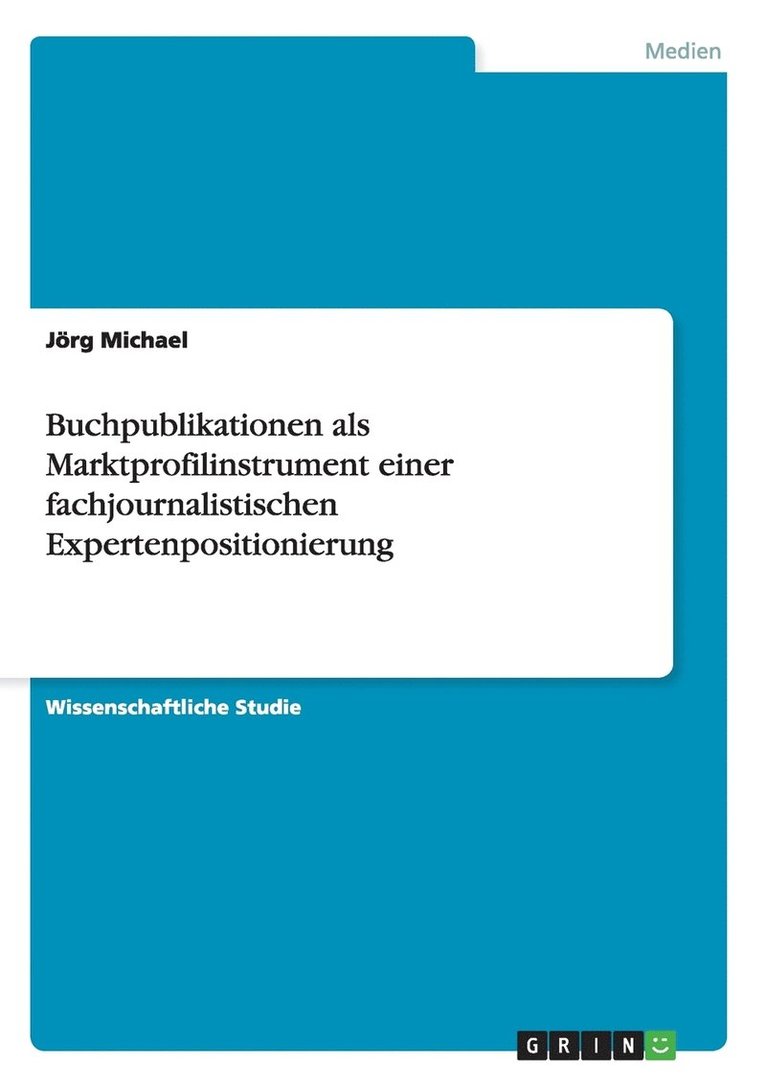 Buchpublikationen Als Marktprofilinstrum 1