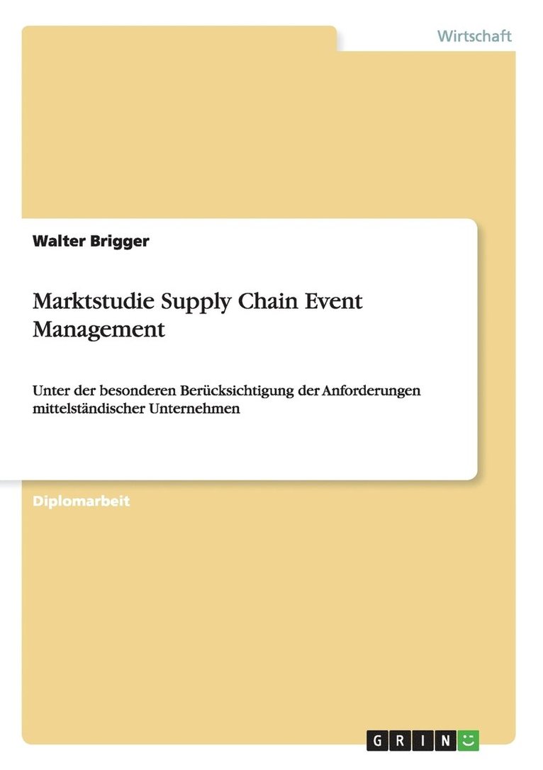 Marktstudie Supply Chain Event Management 1