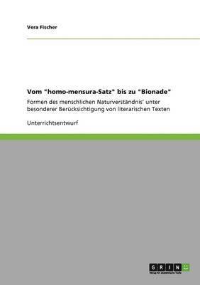 Vera Fischer - Vom "homo-mensura-Satz" bis zu "Bionade", Häftad