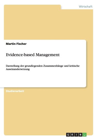 bokomslag Evidence-Based Management