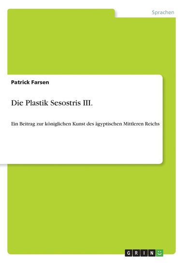 bokomslag Die Plastik Sesostris III.