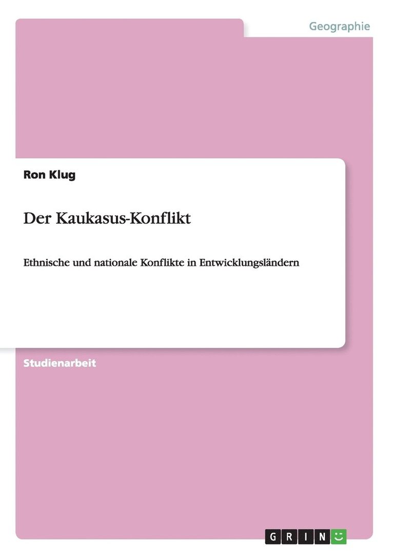 Ron Klug - Kaukasus-Konflikt, Häftad