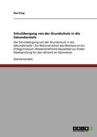 bokomslag Schulübergang von der Grundschule in die Sekundarstufe