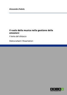 bokomslag ruolo della musica nella gestione delle emozioni