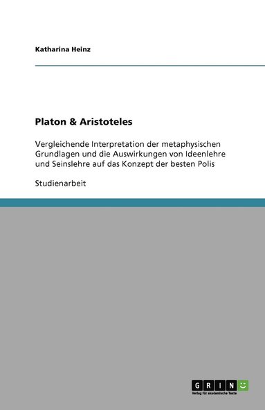 bokomslag Platon & Aristoteles