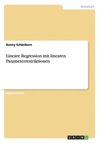 bokomslag Lineare Regression mit linearen Parameterrestriktionen