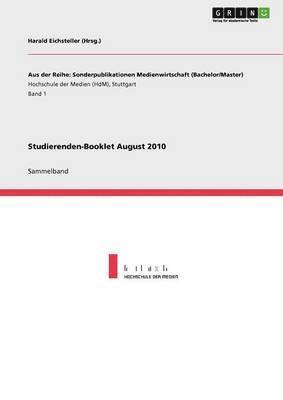 bokomslag Studierenden-Booklet August 2010