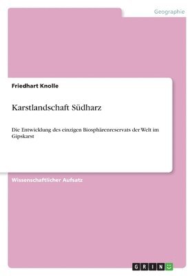 bokomslag Karstlandschaft Südharz