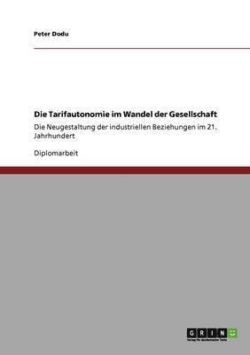bokomslag Tarifautonomie im Wandel der Gesellschaft