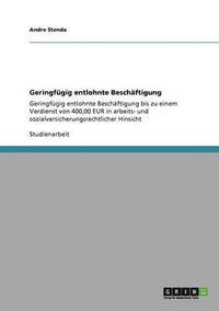 bokomslag Geringfügig entlohnte Beschäftigung