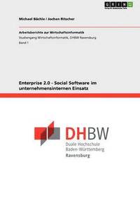bokomslag Enterprise 2.0 - Social Software im unternehmensinternen Einsatz
