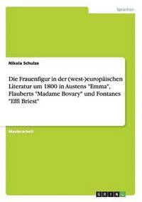 bokomslag Die Frauenfigur in Der (West-)Europ ischen Literatur Um 1800 in Austens Emma, Flauberts Madame Bovary Und Fontanes Effi Briest