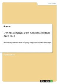 bokomslag Der Risikobericht Zum Konzernabschluss Nach Hgb