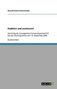 bokomslag Etabliert und anerkannt?